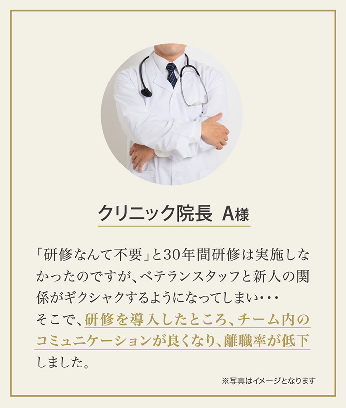 お客様の声｜クリニック院長A様