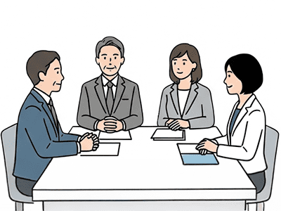 講師合わせた4名でコミュニケーションを取る